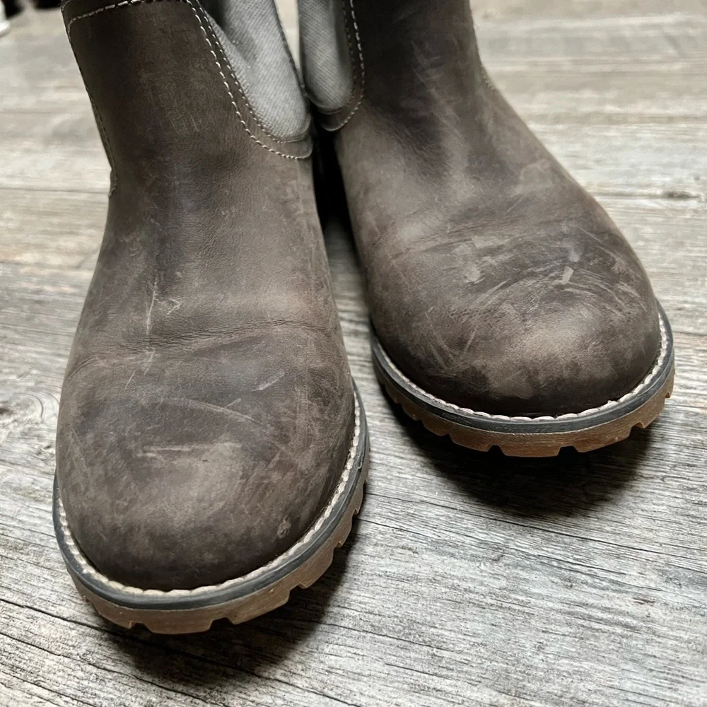 Timberland | canvas and leather boots - Picture 6 of 9